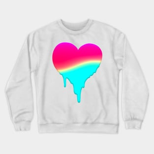 MELTY HEART MAGENDA YELLOW BLUE GRADIENT GREETING CARD Crewneck Sweatshirt